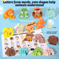 Bestamtoy 52 Pieces Matching Game, Wooden Alphabet Animal Puzzles For Toddlers, Abc Peg Puzzles For Kids Ages 3-5, Preschool Learning Activities Toys