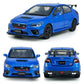 2016 Impreza WRX STI S207 Diecast Model Cars Racing Sports Toy Car 1/32 Scale Metal Childrens Die-cast Vehicles with Light, 4 Do