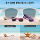 Fepito 24 Pack Party Sunglasses Bulk For Birthday Party Favors Goody Bag Fillers For Beach Pool Party Toys For Adults, White