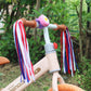 Platt Kid'S Bicycle Handlebar Streamers Colorful Ribbons Tassel For Girls Boys Bicycle Handlebar Scooter Handgrip (1Pair) (Red+W