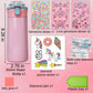 Huastyle Decorate Your Own Cute Water Bottle For Girls, Crafts For Girls Ages 6-8 8-12, Arts And Crafts For Kids 5 6 7 8 9 10 11 12 Year Old Birthday Christmas Gift