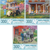 Bits And Pieces - 300 Piece Jigsaw Puzzles For Adults - Value Set Of Three (3) - Classic Summer Large Piece Jigsaws By Artist Jo