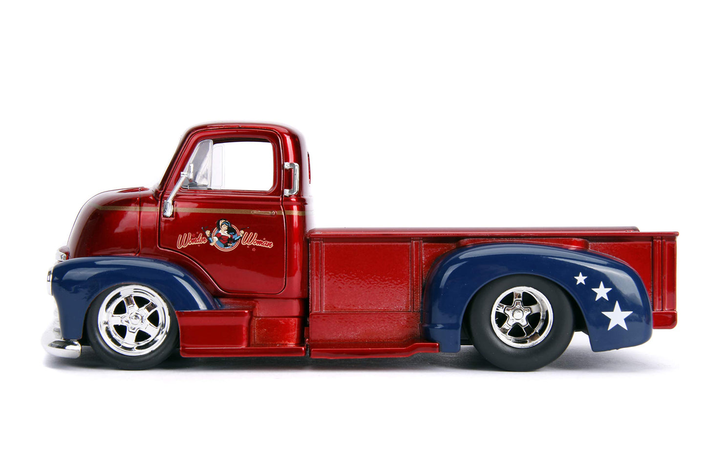 Jada Women'S 1952 Coe Pickup W/Wonder Figure (Red)