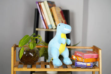 Furrendz Dashing Dino 10'' Plush|Animal Character Soft Toy-Dino|Furry Plush|Soft & Anti Allergic Fabric|Safe For Kids|Role Playt
