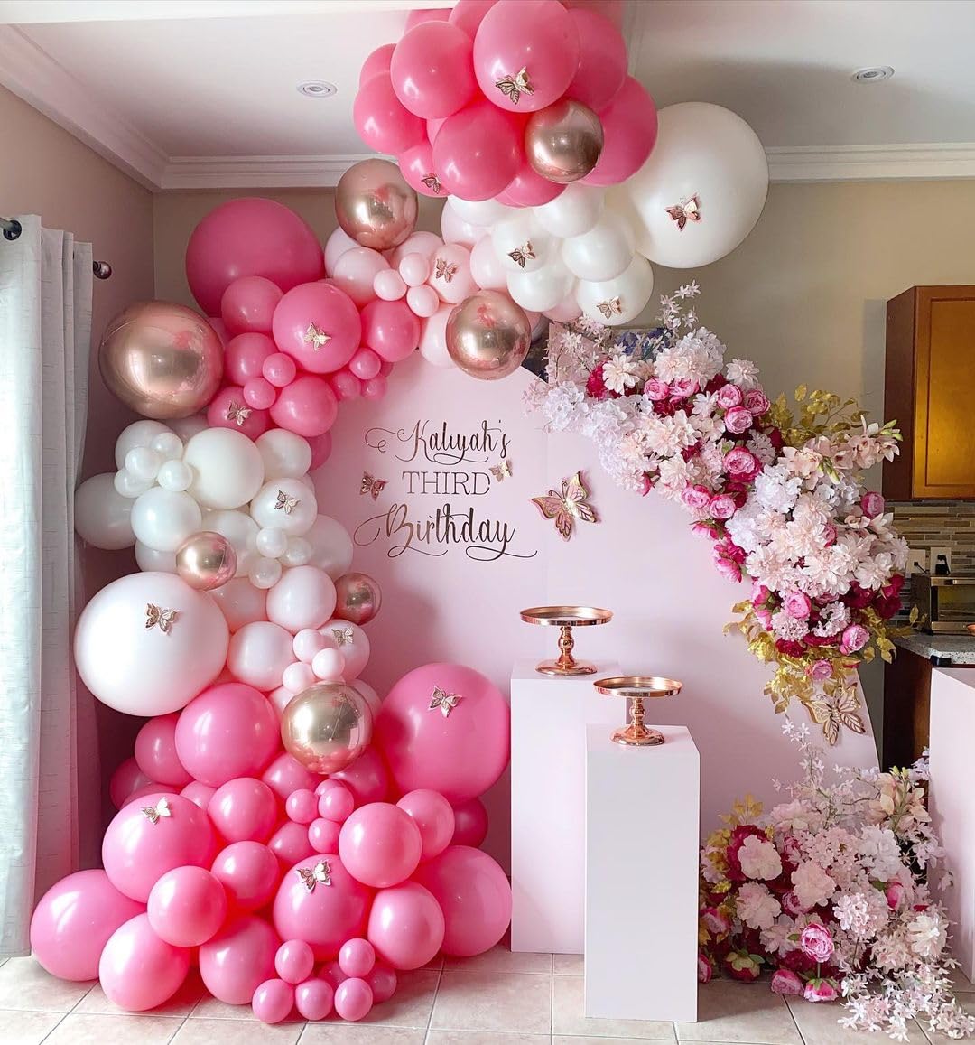 Bezente Pink Balloons Latex Party Balloons - 150 Pack 5 Inch Matte Pink Helium Balloons For Birthday Wedding Anniversary Baby Sh