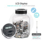 X-Large Piggy Bank For Adults Kids, Vcertcpl Digital Coin Counting Bank With Lcd Counter, 2.4L Capacity, Great Coin Counter Bank Money Counting Jar With Total Amount Displayed (Silver, X-Large)