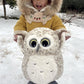 Ryttir 15.7 Inch Chubby Snow Big Owl Stuffed Animals Plush, Adventure Stuffed Owl Toy, Brave Boy'S And Girl'S Room Owls Plush Decor, Funny Owl Gifts For Kids And Women Christmas