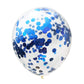 Shuntai Second Birthday Balloons Blue 2Nd Happy Birthday Party Decorations Blue Latex Confetti Balloon For 2 Years Old Themes Bi