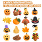 Holydeck 36 Pcs Thanksgiving Mochi Squishy Toys,Mini Cute Squeeze Toy Stress Reliever Anxiety Packs For Kid Party Favors,Thanksgiving Miniature(Thanksgiving)