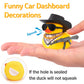 Wonuu Car Rubber Duck Ornament Cool Car Accessories Duck Car Dashboard Decoration Special Prop Cowboy Hat Necklace, M416