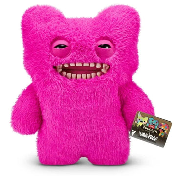 ZURU Fugglers Bigg Fuggs - Big Funny Ugly Monster Plush - 17 inches (Mr Buttons (Pink))