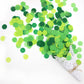 Mybbshower Green Paper Confetti Beach Jungle Birthday Party Decorations Spring Wedding Table Scatter for Baby Shower 1 inch 5000