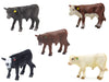 Little Buster Toys Calves Set - 5 Pack; Black Angus, Hereford, Red Angus, Black Baldy, And Charolais; Get All Your Calves In One