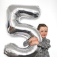 Silver Number 0 Balloon 40 Inch, 0 Balloon Numberfor 10Th 20Th 30Th 40Th 50Th 60Th Birthday Decorations, Silver Party Supplies F