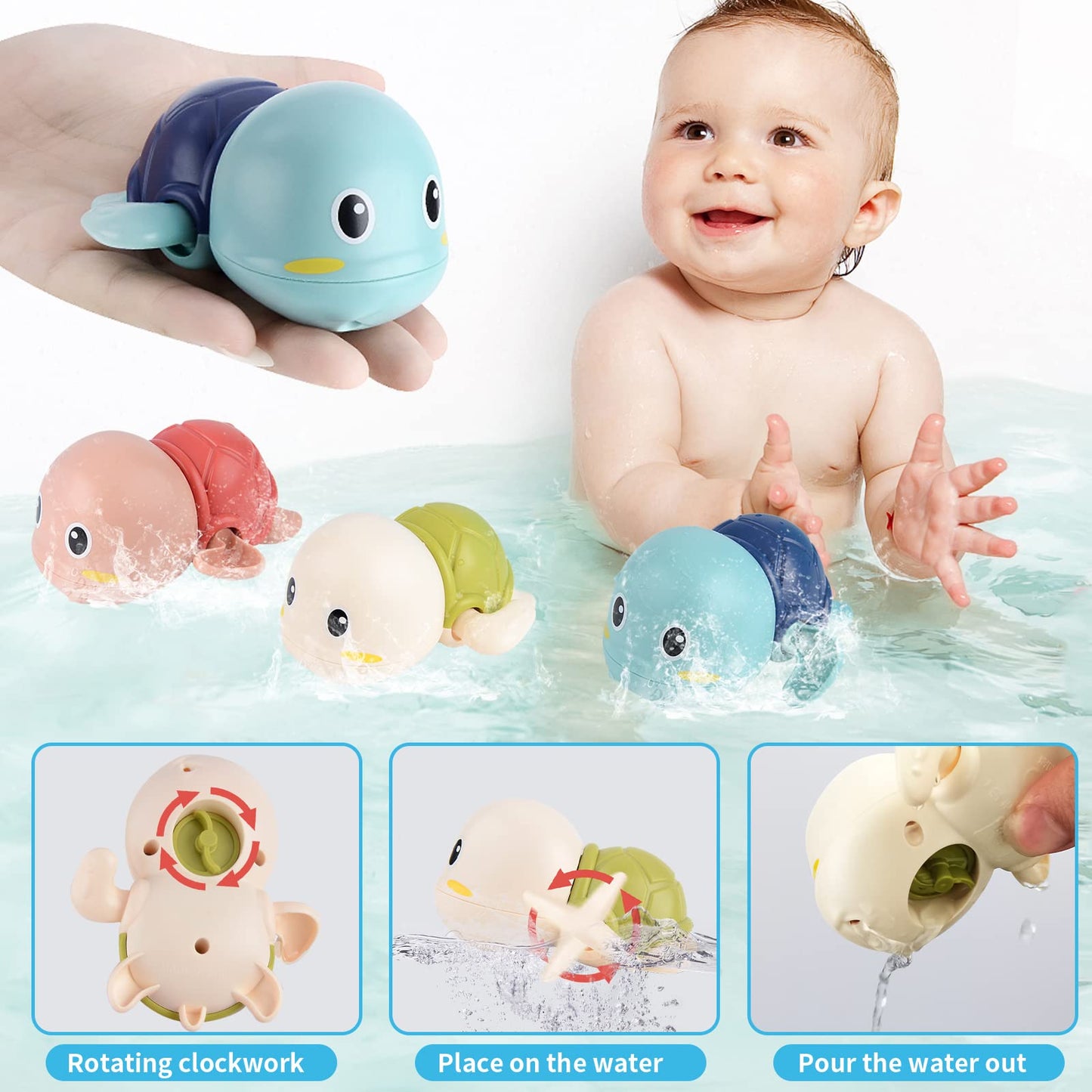 Lzzapj Baby Bath Toys For Toddlers 1-3, Kid Bathtub Toy With 36 Foam Bath Letter & Number, Fishing Games With Fish Net, Water Pool Toy With Storage Bag, Shower Toy Gift For Boy Girl Infant 1 2 3 4 5 6