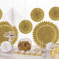 Amscan Glam Party Paper Decorating Kit (Gold) - 9 Pcs