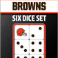 MasterPieces Game Day - NFL Cleveland Browns - 6 Piece Team Logo Dice Set - D6 Standard Size