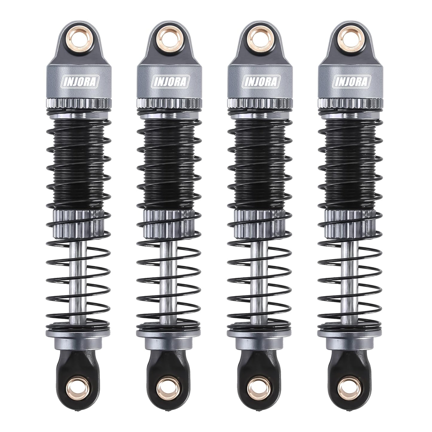 INJORA Threaded Shock Absorber Oil Damper 53MM for Redcat Ascent18 1/18 RC Crawler Upgrade(Grey)