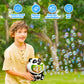 MAKE KIDS SMILE Panda Bubble Machine for Toddlers - Outdoor Bubble Blower with 8oz Solution, White, Ideal Gift for Ages 1-5