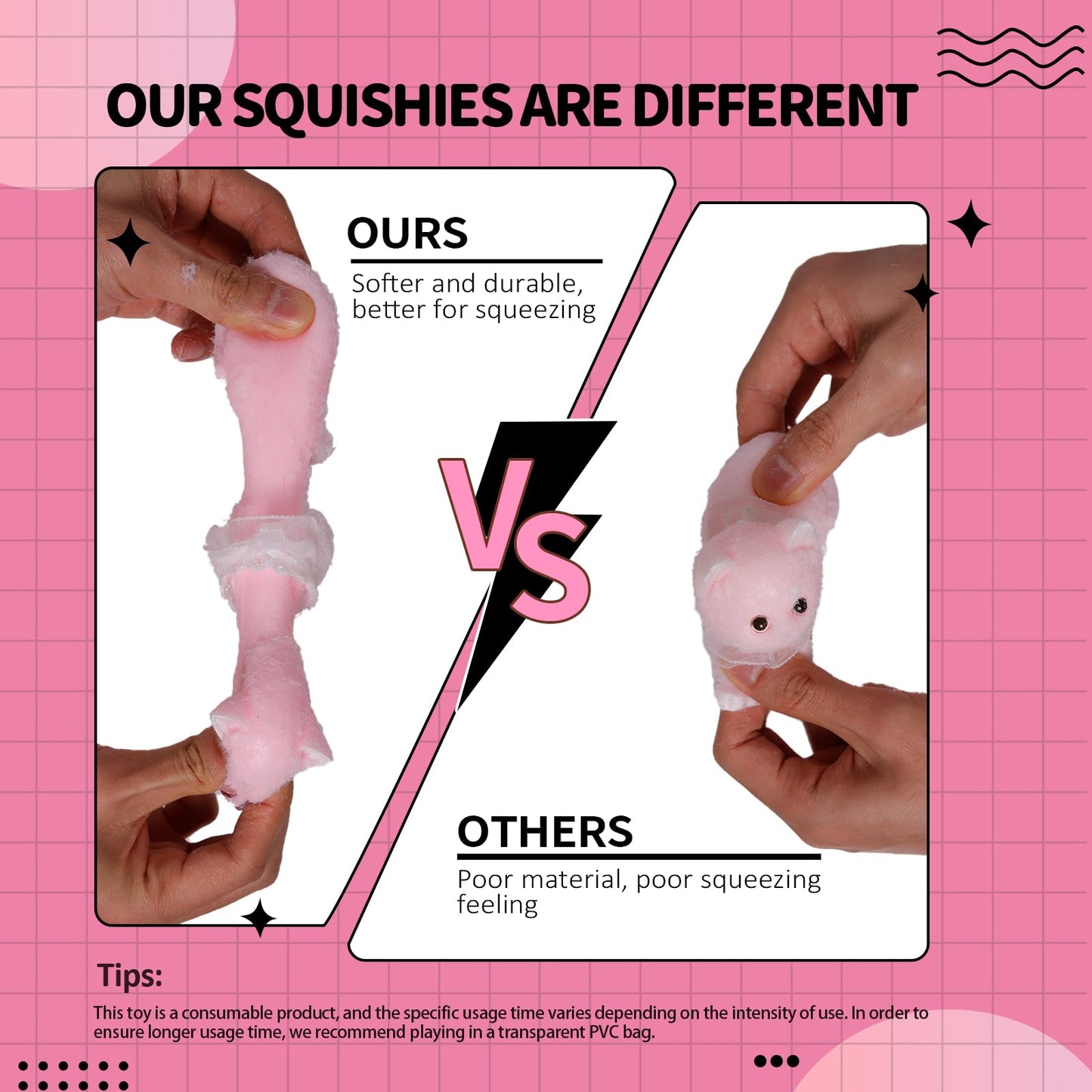 Taba Squishy Cat  Handmade Cat Squishy for mature-themed/Kids  Stress Relief Cute & Soft Cat Design  Perfect Squeeze Toys Silicone Fidget Toy Gift for Relaxation and Fun (1pcs)