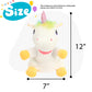 Cuteoy Plush Unicorn Hand Puppet Stuffed Animal Toy Open Movable Mouth Creative Role Play Storytelling Plushies Gifts For Kids Toddlers Birthday Christmas