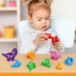 Coogam Numbers Matching Game 10Pcs, 123 Counting Dinosaur Toys, Educational Preschool Montessori Fine Motor Skill Mathematics Learning Toys For 2 3 4 Years Old