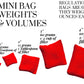 2'' Bean Bag Toss Mini Cornhole Red set of 4