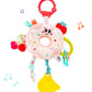Jollybaby Baby Pull Vibration Toy - Tummy Time Sensory Hanging Toys for Car Seat  Stroller  Crib & Play Gym  with Babies Rattles & Teether  Air Travel Toys for Toddlers Gift - Donut