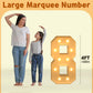 Imprsv 4Ft Marquee Numbers, Light Up Numbers For 18Th 80Th Birthday Decorations, Marquee Light Up Letters Anniversary Party Deco