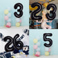 40 Inch Giant Black Number 6 Balloon, Helium Mylar Foil Number Balloons For Birthday Party, 6Th Birthday Decorations For Kids, A