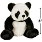 Adventure Planet 8" Black Panda Plush Stuffed Animal Toy - Soft Plastic Material, Model APADPAN