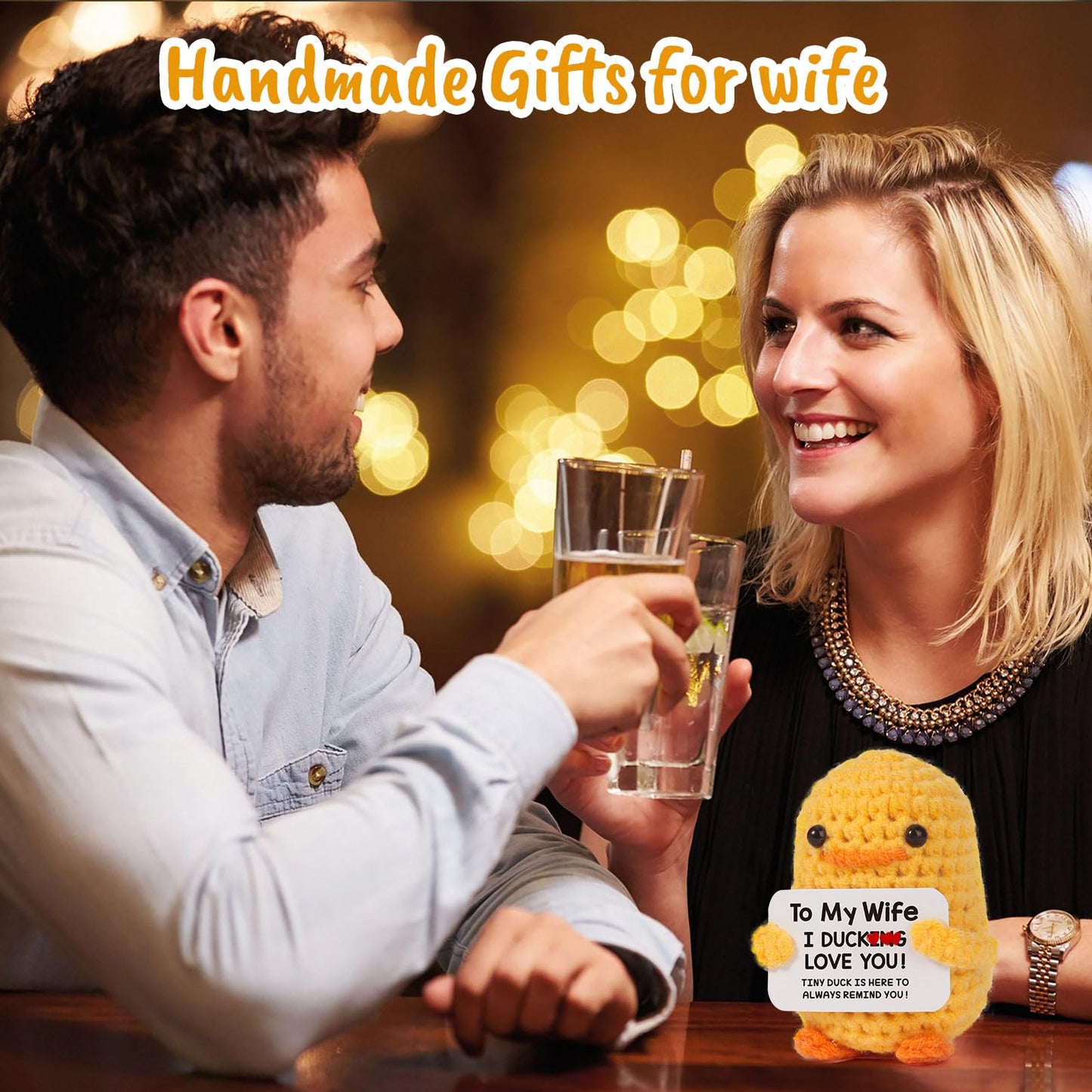 Mbl Wife Birthday Valentines Gifts - I Duck Love You, Funny Handmade Crochet Duck For Wife Birthday Christmas Valentine'S For Wi