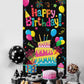 Gya Colorful Kids Birthday Party Door Banner Children Newborn Baby Shower Happy Birthday Background Balloons Candy Bar Gifts Bac