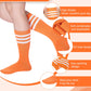 5 Layered Tutu Skirt For Kids Tulle Tutu Skirt With Tube Socks Princess Runners Costumes Cosplay For Girls Kids (Orange)