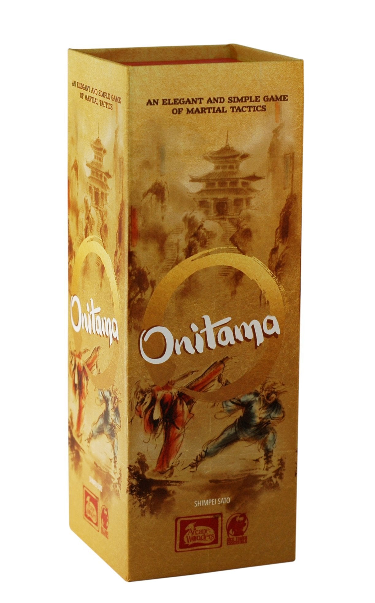 Arcane Wonders Onitama Board Game for 2 Players - Tan Cardboard Model ARWDTE20