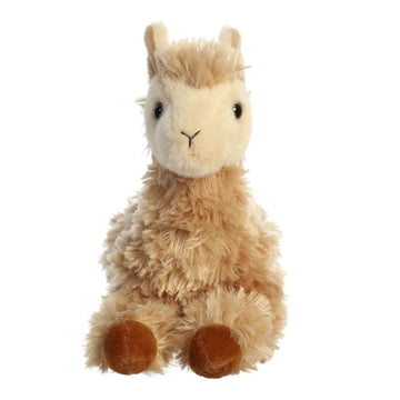Aurora® Mini Flopsie™ Louis Llama™ Stuffed Animal, Brown, 8 Inches - Adorable Plush Toy for Kids and Collectors