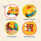 B. toys- Bonnies School Bus-Musical School Bus - Toy School Bus & Characters - Lights & Sounds - Toy Vehicle for Toddlers, Kids