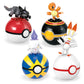 Mega Pokémon Building Toys Set Fire-Type Trainer Team With 105 Pieces, 4 Poseable Character, 2 Inches Tall, For Kids