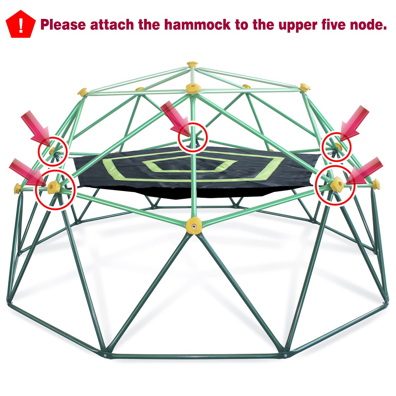 JYGOPLA 6.2-Foot Dome Climber Accessories, Waterproof Fit for 10FT Jungle Gym,Holds 350 lbs