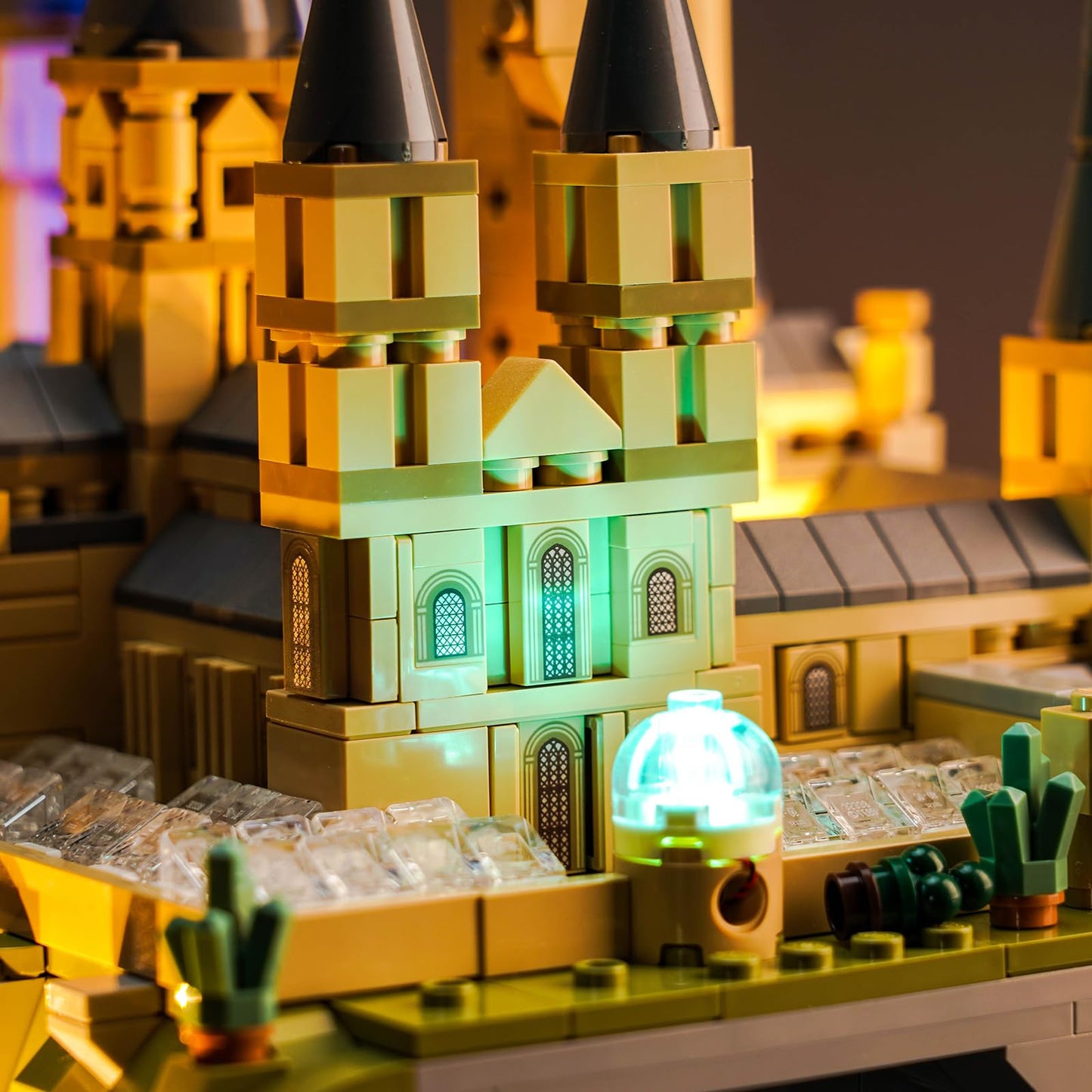 Vonado Light Compatible With Lego Hogwarts Castle And Grounds 76419, Music Version Creative Lighting Set Accessories Compatible With Lego 76419 For Fans (Lights Only, No Models)