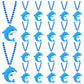 KeeStar 24 Pack Dolphin Necklace Party Favors for Sea World Themed Baby Shower, Birthday Party Goodie Bag Fillers,School Carniva