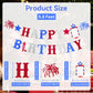 Red And Pink Glitter Love Heart Happy Birthday Banner - Valentine'S Themed Hanging Paper Garland Bunting Banner, Photo Backdrop