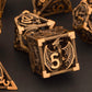 KERWELLSI Hollow Metal DND Dice Set, Dungeons and Dragons Dice Set with Gifts Box, 7pcs D&D Dice Set, Polyhedral Dice Set for RP