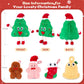 5-In-1 Christmas Tree Stuffed Animal With Babies Inside, 5Pc Set Christmas Pillows Plush With Mommy & 4 Babies, Christmas Stuffe