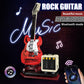 Xydongtong Guitar Music Interactive Building Set For Music Lovers, Diy Guitar Model Toy Compatible With Lego,Reverb Amplifier &