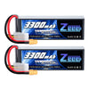 Zeee 3S Lipo Battery 3300mAh 11.1V 50C Soft Pack Battery with XT60 Connector Compatible with RC Car Truck Quadcopter Airplane He