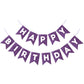 Purple Glitter Happy Birthday Banner Birthday Sign For Backdrop Sparkle Happy Birthday Decorations For Women Girls Purple Birthday Party Wall Door Garland Bunting Banner Birthday Party Supplies