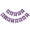Purple Glitter Happy Birthday Banner Birthday Sign For Backdrop Sparkle Happy Birthday Decorations For Women Girls Purple Birthday Party Wall Door Garland Bunting Banner Birthday Party Supplies