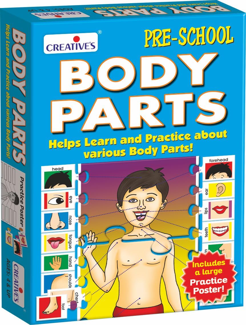 CreativeS Body Parts | PreSchool Learning & Educational Puzzles | Children Identify Body Parts | Learning Puzzles For Kids | A