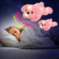 Wewill 10'' Light Up Pink Puppy Dog Led Stuffed Animal With Colorful Night Light Glow Soft Plush Toy Gifts For Kids On Christmas Birthday